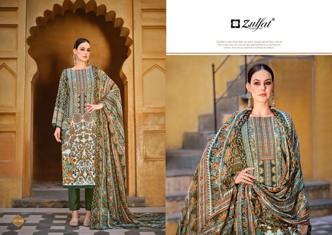 Sabira By Zulfat 527-001 To 008 Printed Cotton Dress Material Wholesale Price In Surat